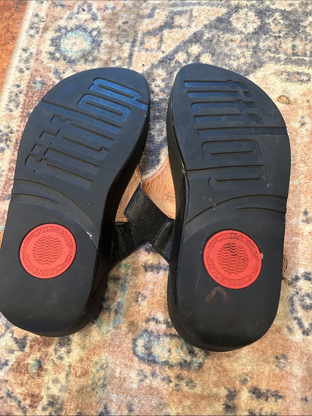 Fitflop Black Thong Sandal with Buckle Detail - Picture 10 of 11